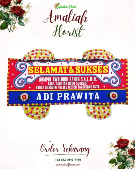 Papan Bunga Ucapan Selamat Kampung Laut